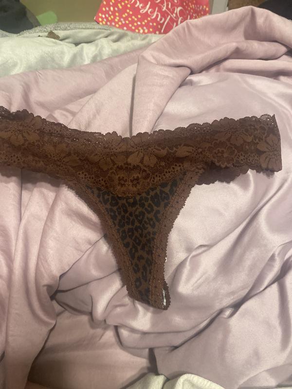 Wink Lace-Trim Thong Panty