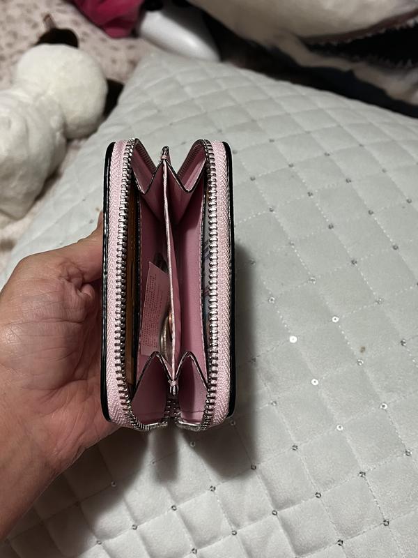 VICTORIA 'S SECRET SMALL 小銭入れ　財布 Buy ジップ付きスモール ウォレット, ヘリテージ ストライプ