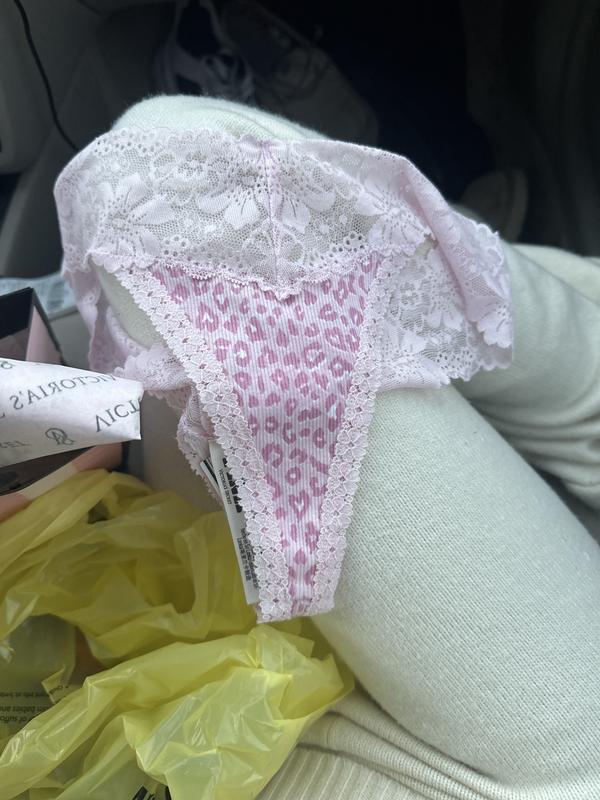 Wink Lace-Trim Thong Panty