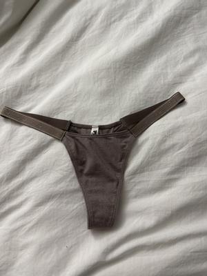 Roxana's photo of the Logo Cotton Shimmer Micro Thong Panty. Photo 1 of 2. Review Image shared by Roxana
