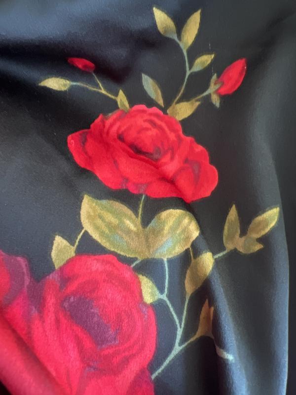 Satin & Rose Lace Mini Slip