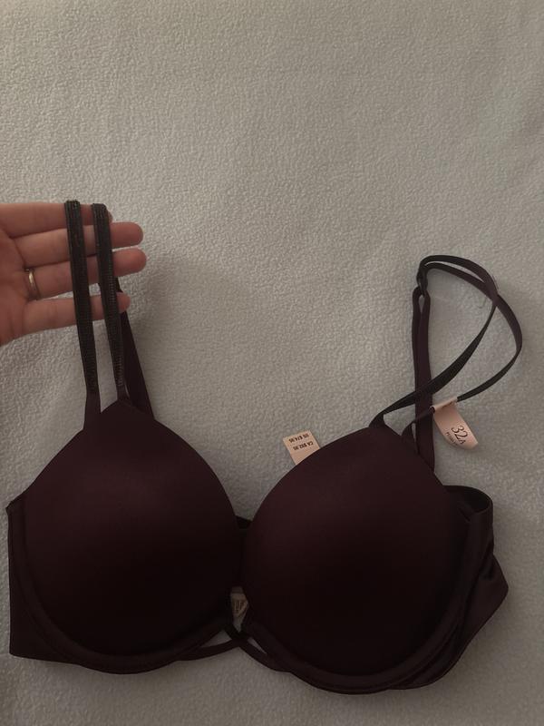 BOMBSHELL 2カップアップ ローズ レース プッシュアップブラ, ベリー