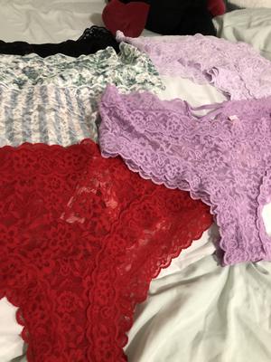 Kristina's photo of the Lace Strappy-Back Cheeky Panty. Photo 1 of 1. Review Image shared by Kristina