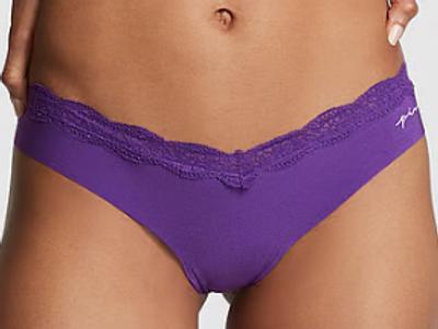 Victoria Secret Sexy Illusions No-Show Thong Panty S P Brilliant