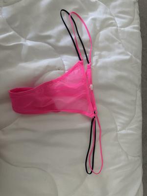 Lexie's photo of the Logo Mesh Strappy Micro Thong Panty. Photo 1 of 1. Review Image shared by Lexie