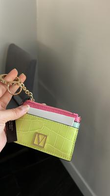 Victoria's Secret V-quilt keychain zipper pouch wallet