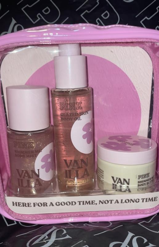 Buy Let's Glow Away Shimmer Travel Set, Coconut - Order Gift Sets