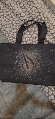 Victoria's Secret Shine Zipper Tote Bag Holiday 2024 Bling
