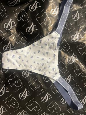 Tracy's photo of the Logo Cotton High-Leg Micro Thong Panty. Photo 1 of 1. Review Image shared by Tracy