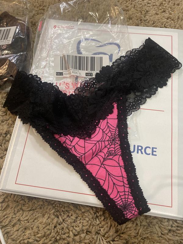 Wink Lace-Trim Thong Panty