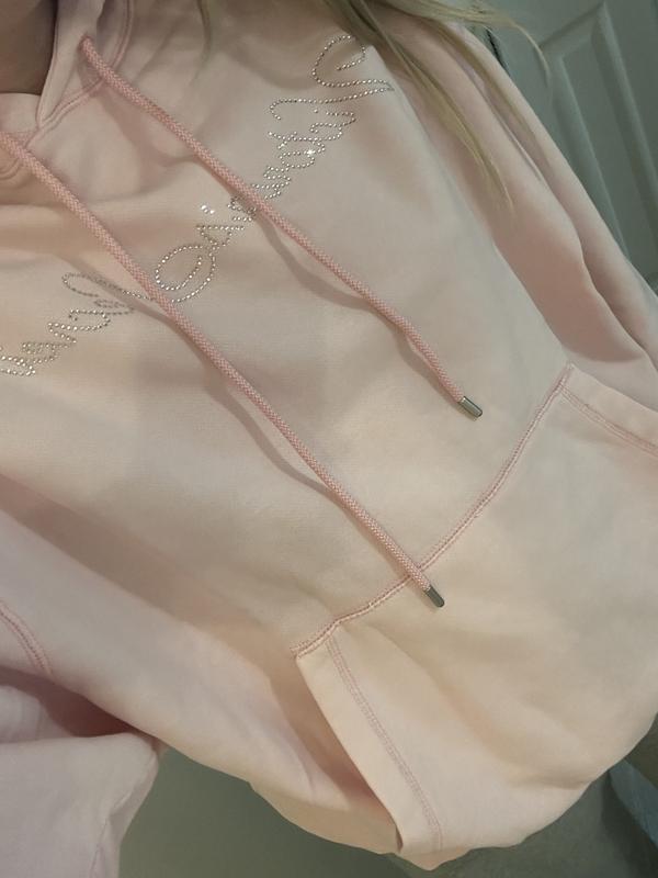 Felpa Con Cappuccio Victoria's Secret Pink | Michigan Spartans | Taglia Large | Grigio Scuro - Foto 2
