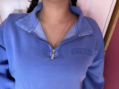 Diana's photo of the Ivy Fleece Quarter-Zip Sweatshirt. Photo 3 of 3. Review Image shared by Diana