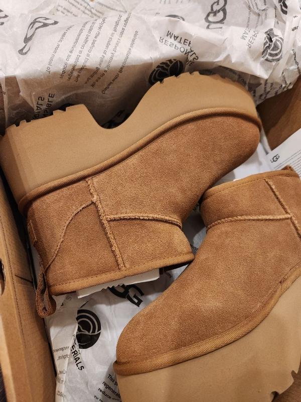 UGG® Women's Classic Ultra Mini New Heights Boots - Macy's