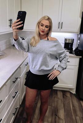 Off The Shoulder Sweatshirt