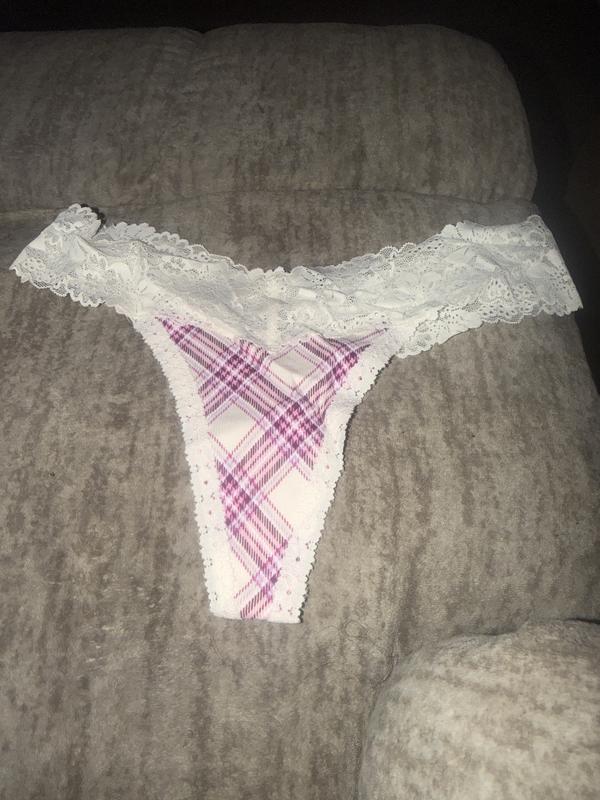 Wink Lace-Trim Thong Panty