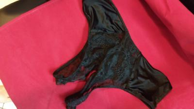 Open Cup Bralet & Crotchless Panties by bonprix