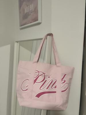 VICTORIA'S SECRET PINK Logo Large Tote Shoulder Bag | eBay