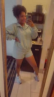 Christy's photo of the Ivy Fleece Quarter-Zip Sweatshirt. Photo 2 of 3. Review Image shared by Christy
