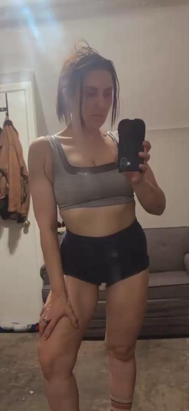 Relay Double Up Square-Neck Bra