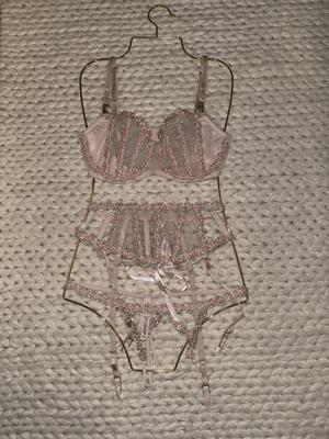 Buy Rosebud Embroidery String Bikini Panty - Order Panties online