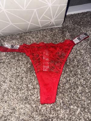 Buy Victoria's Secret Lipstick Red Smooth Thong Shine Strap Knickers from  Next Estonia