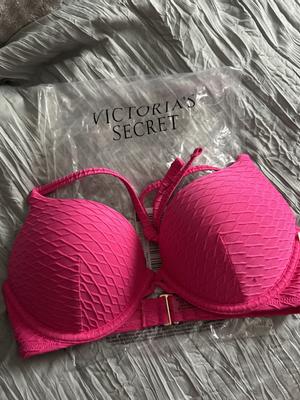 VICTORIA'S SECRET Bali Bombshell Add-2-cups Push-Up Swim Top (32C; Olive),  Women's Fashion, Swimwear, Bikinis & Swimsuits on Carousell