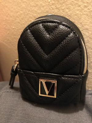 Victoria's Secret Black Mini Backpack Keychain