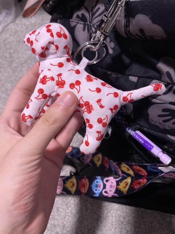 Buy PINK Micro Dog™ Keychain Charm, Pink Tulip With Rope - Order Small ...