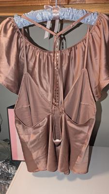 Sarah's photo of the Very Sexy Starstruck Satin Chain Cami & Flutter Short Set. Photo 2 of 2. Review Image shared by Sarah