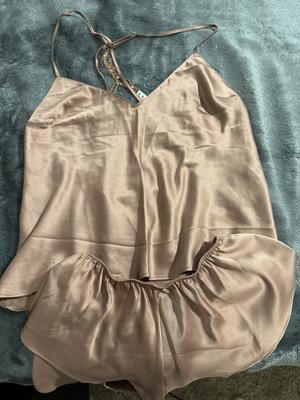 Christina's photo of the Very Sexy Starstruck Satin Chain Cami & Flutter Short Set. Photo 1 of 1. Review Image shared by Christina