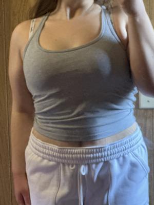 All-Day Cotton Square-Neck Bra Tank