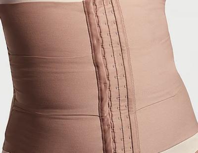 3-Belt Custom Waist Cincher with Lumbar Support - Nude