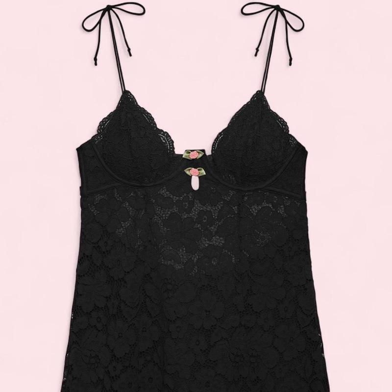 chinese dress ladies 1930's Dusty Pink Silk Chiffon Slip Dress with Cream Lace – Eveliina Vintage main image 0