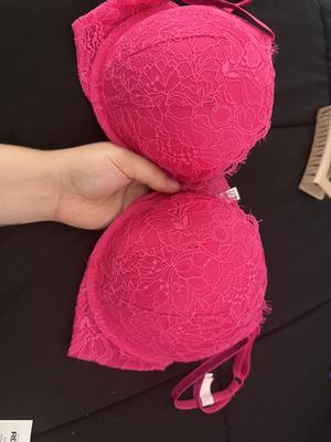 BOMBSHELL 2カップアップ ローズ レース プッシュアップブラ