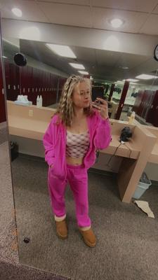 VS＊PINK アイビー フリース キャンパス スウェットパンツ Ivy フリース キャンパス スウェットパンツ, Vs ミディアム