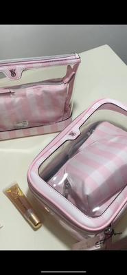 ☆Victoria's Secret☆Bride ピンク ストライプ メイクポーチ3点 メイクポーチ 3点セット, ヘリテージ ストライプを購入する