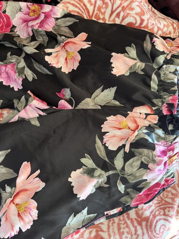 Glazed Satin Long Pajama Set