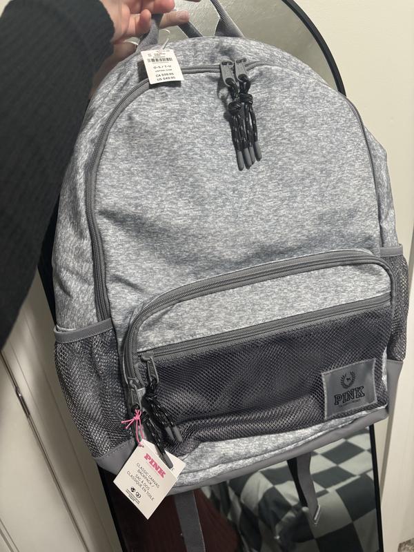Buy Classic Canvas Backpack, Heather Grey - Order Bags  display picture 3
