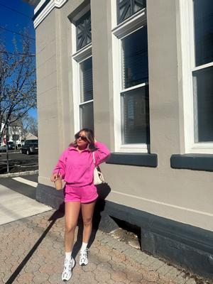 Samantha's photo of the Ivy Fleece Quarter-Zip Sweatshirt. Photo 1 of 2. Review Image shared by Samantha