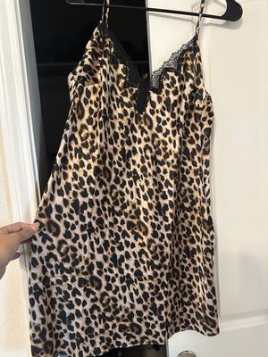 Satin & Rose Lace Mini Slip