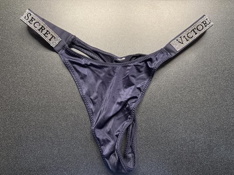 Mutandina Victoria's Secret Brazilian Shine Strap Con Strass, Tutte Le Taglie, Nuovo Con Etichette - Foto 3