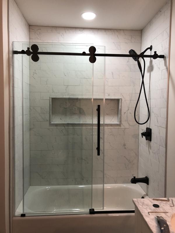 New shower door