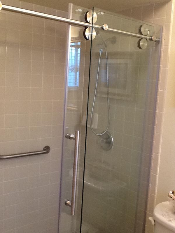 Vigo Ferrara Adjustable Frameless Sliding Shower Door