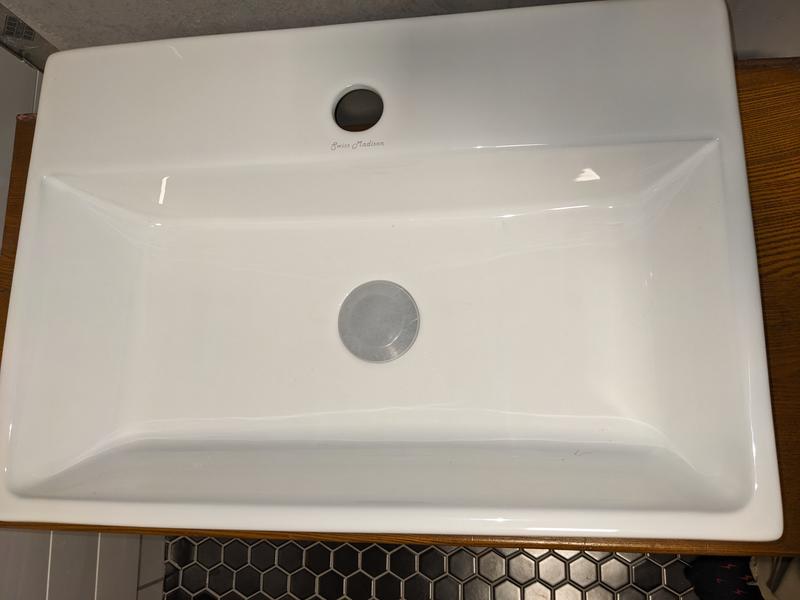 VIGO Vessel Bathroom Sink Pop-Up Drain and Mounting Ring In