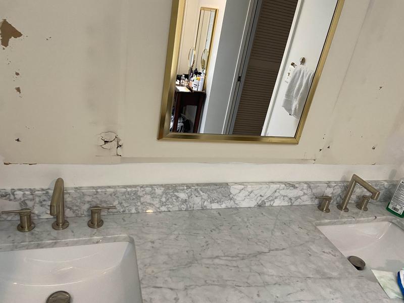 Under construction - picture of both faucets