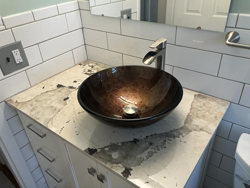 Vigo faucet with bowl.