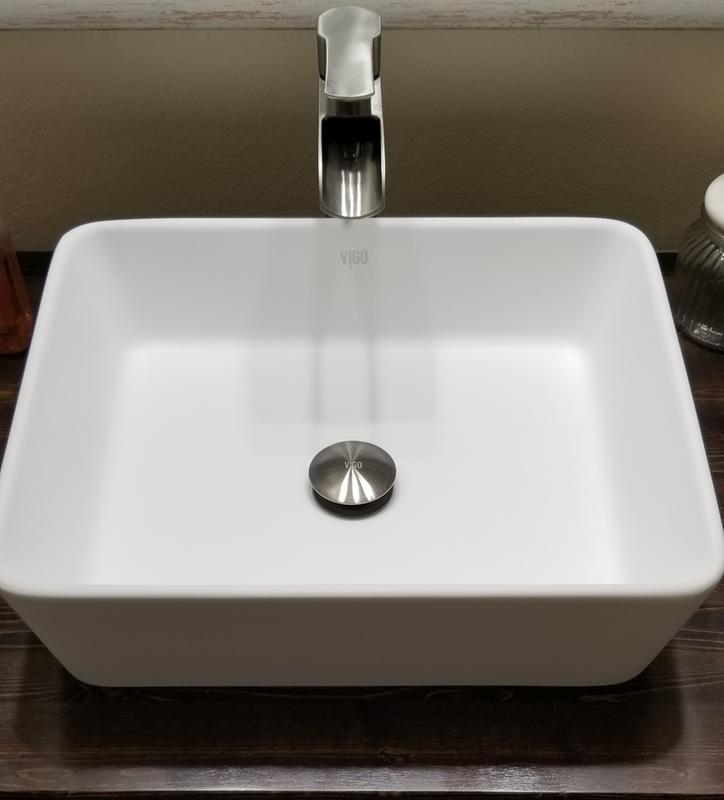 VIGO WISTERIA MATTE STONE™ VESSEL BATHROOM SINK