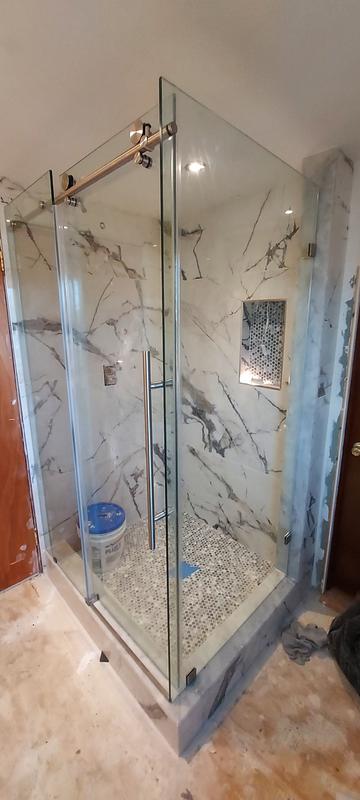 VIGO Monteray Frameless Shower Enclosure - Shower Enclosures - Shower