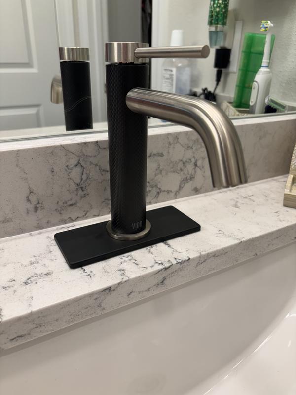 New faucet with place deck plate!
