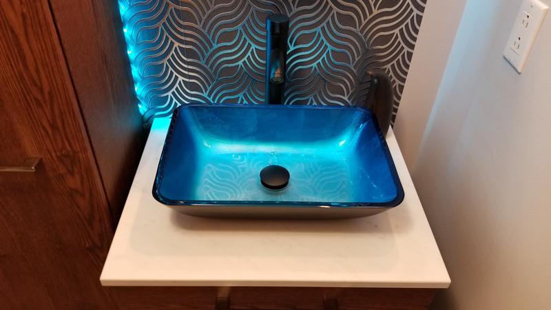 VIGO Black Roma MatteShell™ Vessel Bathroom Sink